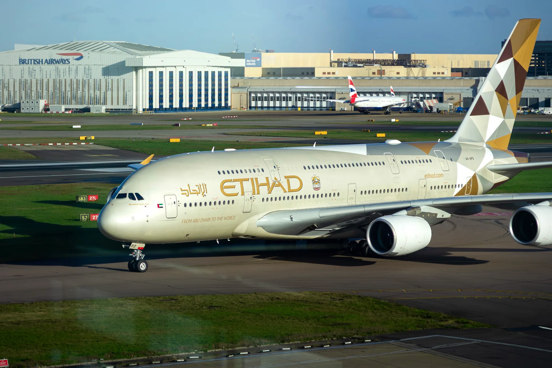 Etihad in afternoon light